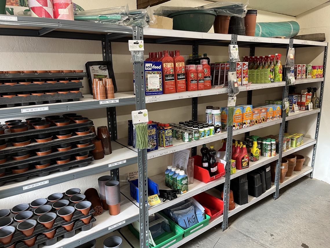 shop shelves